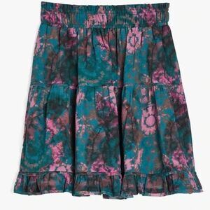 The Westside California Iris Mini Skirt Tie Dye Blue Small NWT